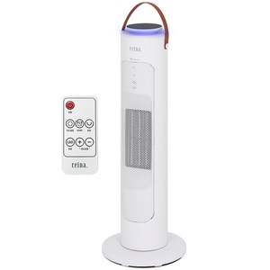 REINA PTC 히터 LED 무드등 타이머 전기 온풍기, RH-6322, WHITE