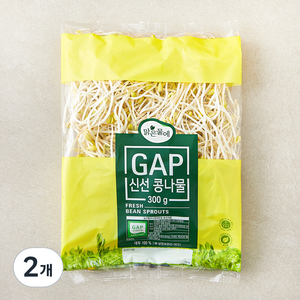 맑은물에 GAP 인증 신선콩나물, 300g, 2개