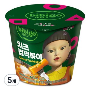 비비고 치즈 컵떡볶이, 108g, 5개