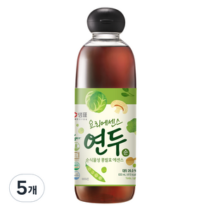 샘표 요리에센스 연두 순 대용량, 830ml, 5개