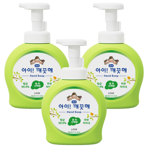 아이깨끗해 핸드솝 숲 속 산책향, 490ml, 3개