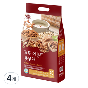 우리차 호두 아몬드 율무차, 18g, 40개입, 4개