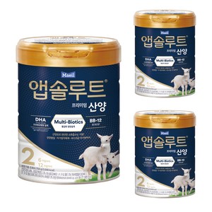 앱솔루트 프리미엄 산양 분유 2단계, 750g, 3개