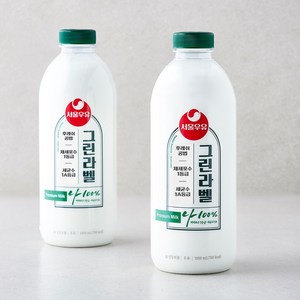 서울우유 그린라벨 우유, 1000ml, 2개