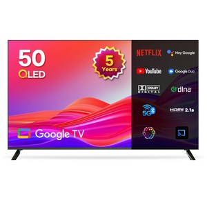 이노스 5년 무상AS 4K UHD QLED 구글 TV 50인치 티비, 125cm(50인치), G50QLED, 스탠드형, 고객직접설치