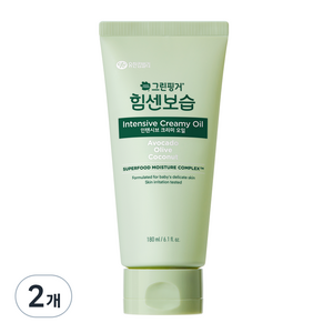 그린핑거 힘센보습 인텐시브 크리미 오일, 180ml, 2개