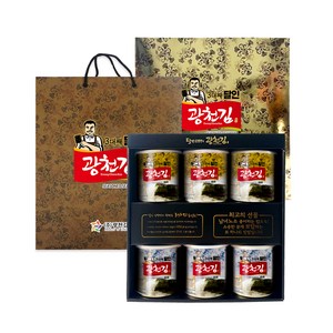 광천김 3대째 달인 캔김 선물세트 12호, 1세트