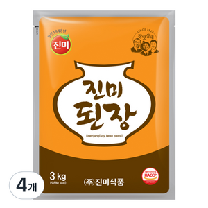 진미 된장, 3kg, 4개