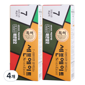 동성제약 세븐에이트 새치 염색약, 7호 흑갈색, 4개, 50ml