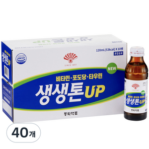 생생톤 UP 에너지 음료, 120ml, 40개