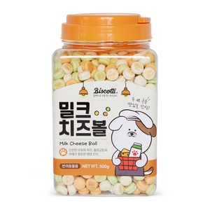 비스코티 애견 치즈볼, 밀크, 500g, 1개