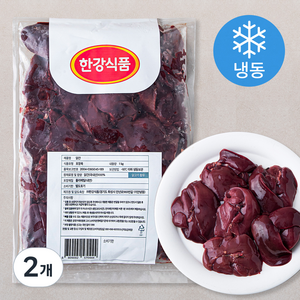 한강식품 닭간 (냉동), 1kg, 2개