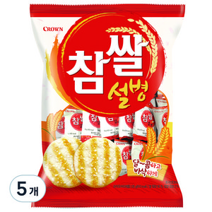 크라운 참쌀설병, 128g, 5개