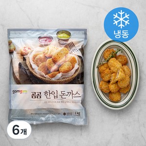 곰곰 한입 돈까스 (냉동), 1kg, 6개