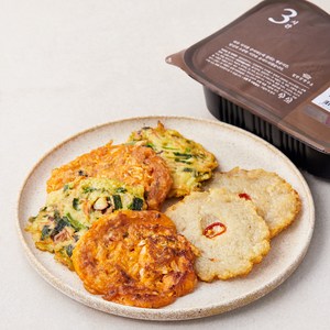 집반찬연구소 모둠전 3종 해물야채전 140g + 매콤김치전 110g + 감자전 150g, 1세트