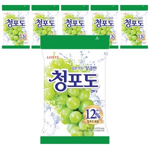 롯데제과 청포도 캔디, 323g, 6개