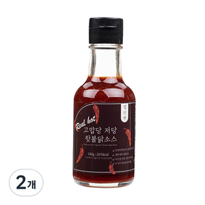 고맙당 저당 핫불닭소스, 180g, 2개