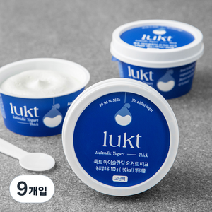 룩트 아이슬란딕 요거트 띠크, 100g, 9개입