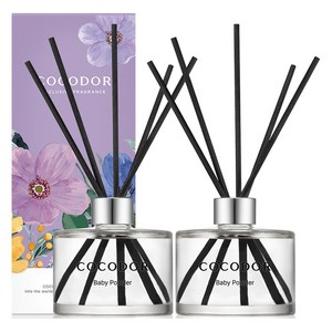 코코도르 퍼퓸 디퓨저, 베이비파우더, 200ml, 2개