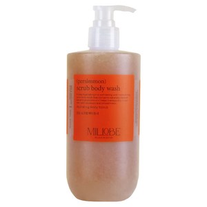 밀로베 단감 스크럽 바디워시 장미 앤 우디향, 1개, 500ml