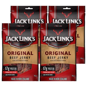 잭링크스 비프 져키 오리지널 육포, 50g, 4개