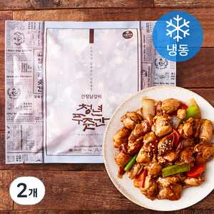 청년푸줏간 간장닭갈비 2~3인분 (냉동), 2개, 600g