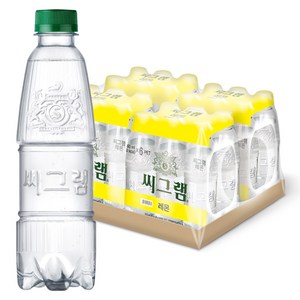 씨그램 레몬 무라벨, 350ml, 24개