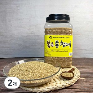 엉클탁 통에담은 볶은 통 참깨, 2kg, 2개