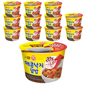 오뚜기 맛있는 컵밥 매콤낙지덮밥, 280g, 12개