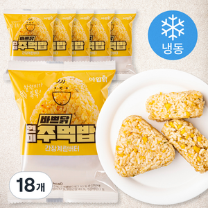 아임닭 바쁘닭 현미 주먹밥 간장계란버터 (냉동), 100g, 18개