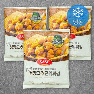 사세 청양고추근위튀김 (냉동), 250g, 3개