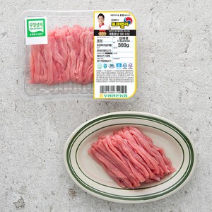 포크밸리 한돈 무항생제 인증 등심 잡채용 (냉장), 300g, 1팩