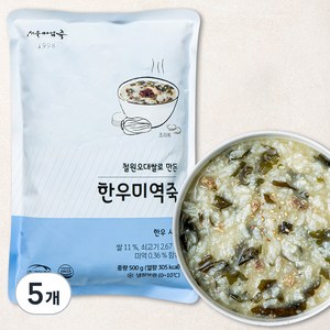 서울마님죽 한우 미역죽 (냉장), 500g, 5개