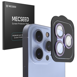 멕시드 5CX 알루미늄 프레임 카메라 강화유리 휴대폰 액정보호필름 퍼플, 1개