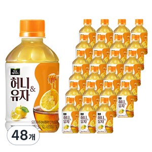 미닛메이드 허니유자, 280ml, 48개