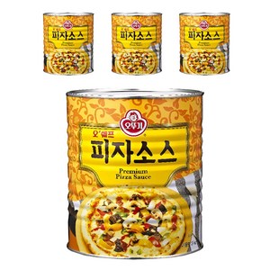 오뚜기 오쉐프 피자소스, 3kg, 4개