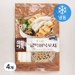 삼진어묵 부산식 물떡 어묵꼬치 (냉동), 428g, 4개