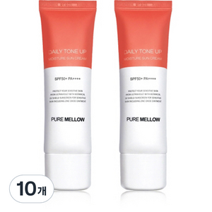 퓨어멜로우 데일리 톤업 촉촉 선크림 SPF50+ PA++++, 50ml, 10개