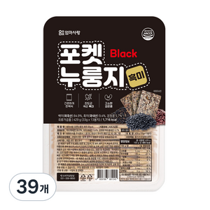 엄마사랑 포켓누룽지 흑미, 429g, 3개