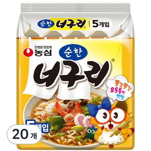 너구리 순한맛 120g, 20개