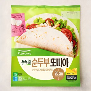 풀무원 순두부 또띠아 20cm 5입, 225g, 1개