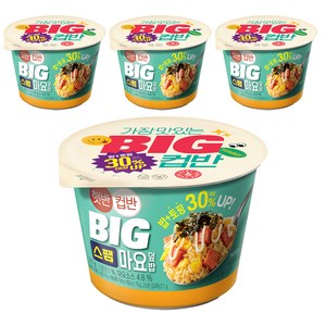 햇반컵반 BIG 스팸마요덮밥, 307g, 4개