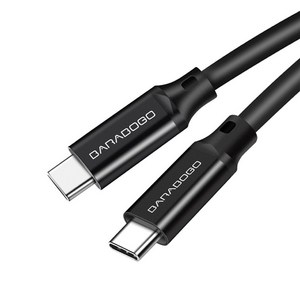 바라보고 USB3.2 C to C타입 GEN2 4k 고속케이블 20Gbps, 100cm, 블랙, 1개