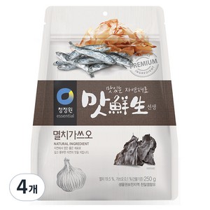 맛선생 청정원 멸치 가쓰오, 250g, 4개