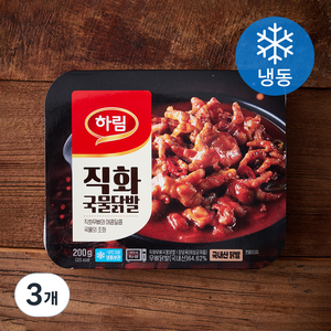 하림 직화 무뼈 국물닭발 (냉동), 200g, 3개