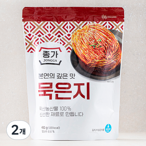 종가 묵은지, 400g, 2개