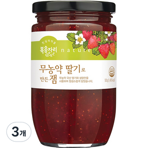 복음자리 무농약 딸기로 만든 잼, 500g, 3개