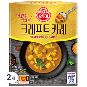 오뚜기 크래프트 카레, 2개, 200g