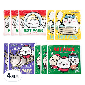 치이카와 후끈후끈 핫팩 4종 x 2p + 랜덤발송 2p 세트, 4세트