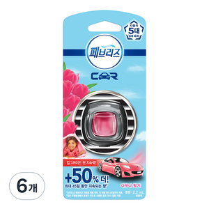 페브리즈 다우니향 차량용 방향제, 6개